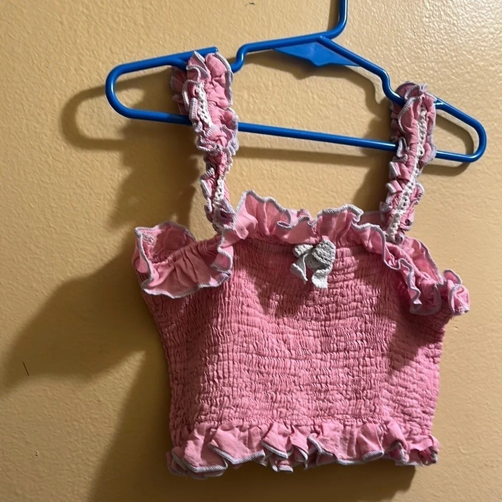 OOh la la couture Pink Ruffled set